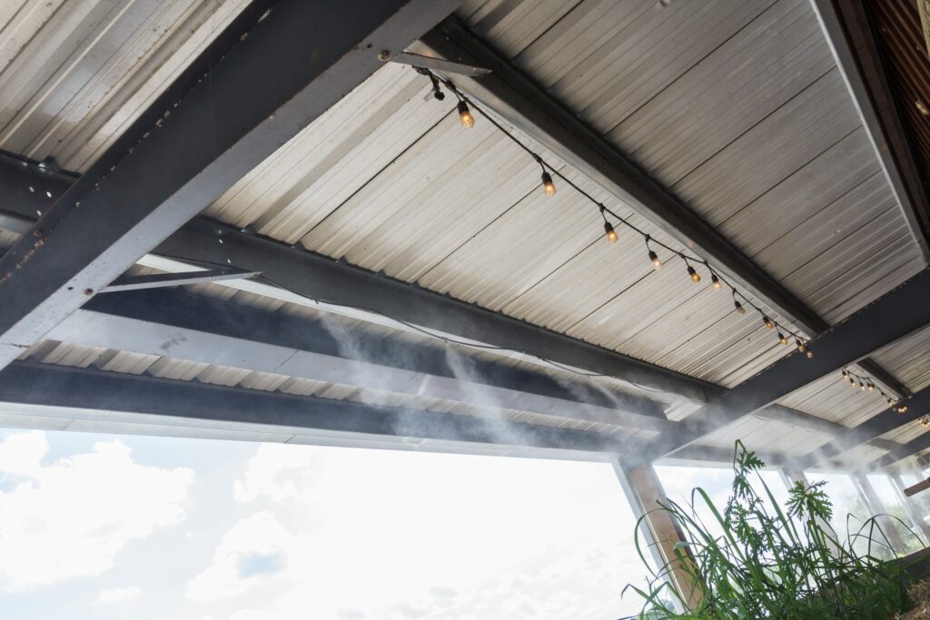 outdoor water misting systems vs sprinklers