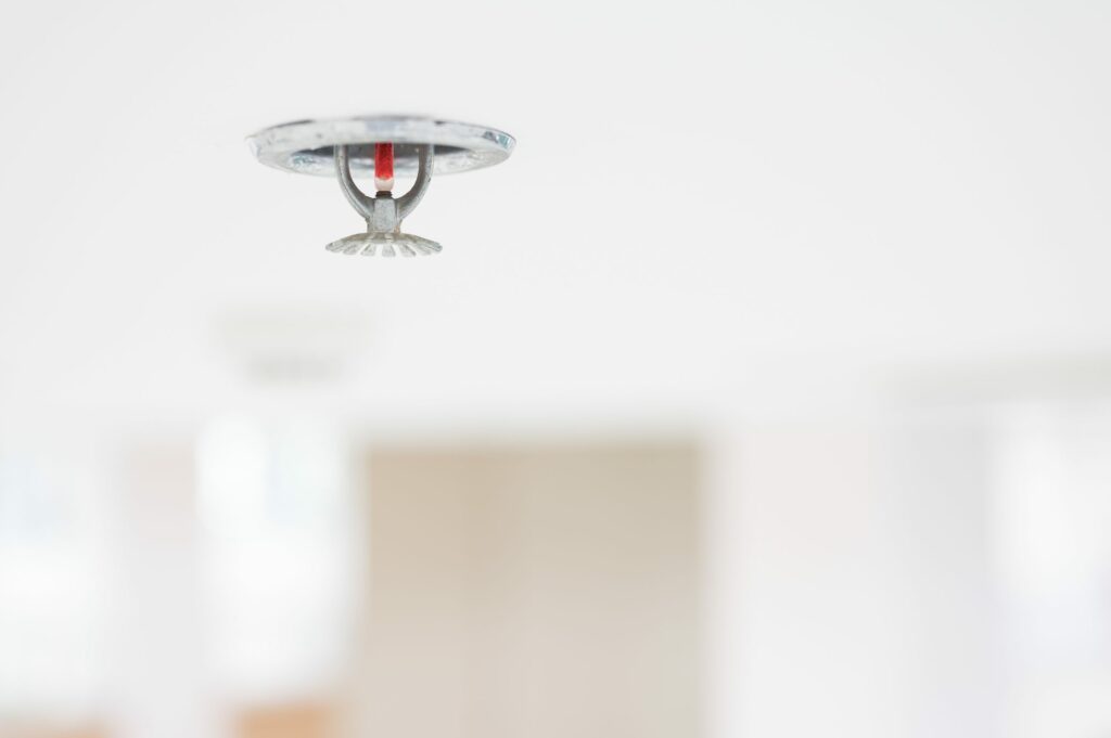 building domestic sprinkler system installation