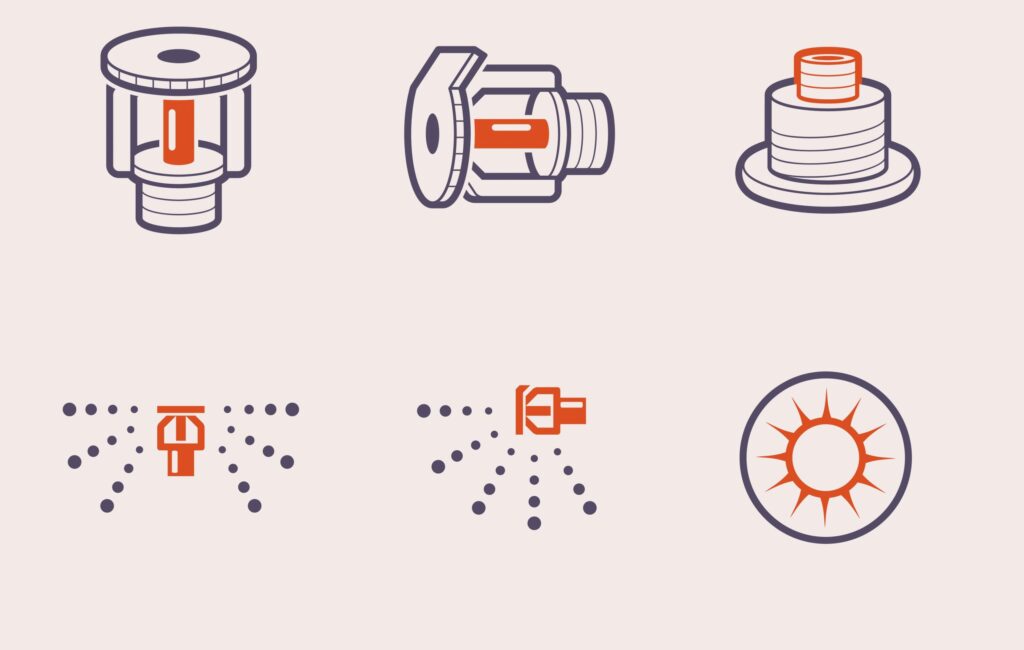 concealed sprinkler heads